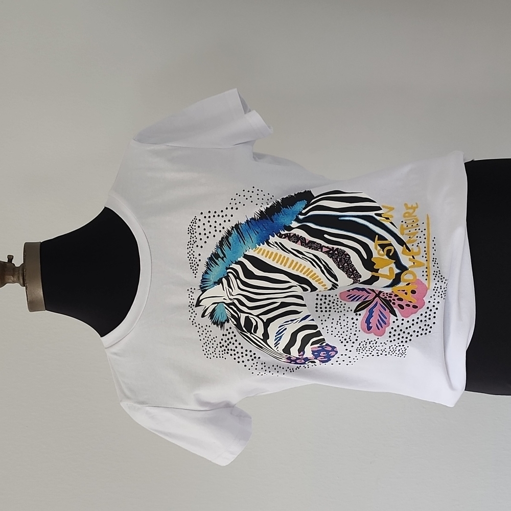 Everlynn Apparel Zebra white T- shirt  Sizes: Various